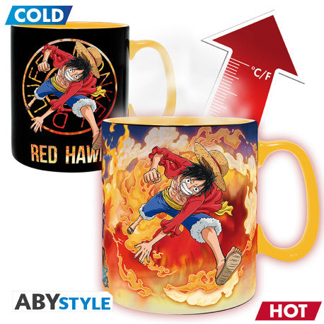ABYstyle - One Piece Heat-Change Tasse - Luffy & Sabo (460 ml)