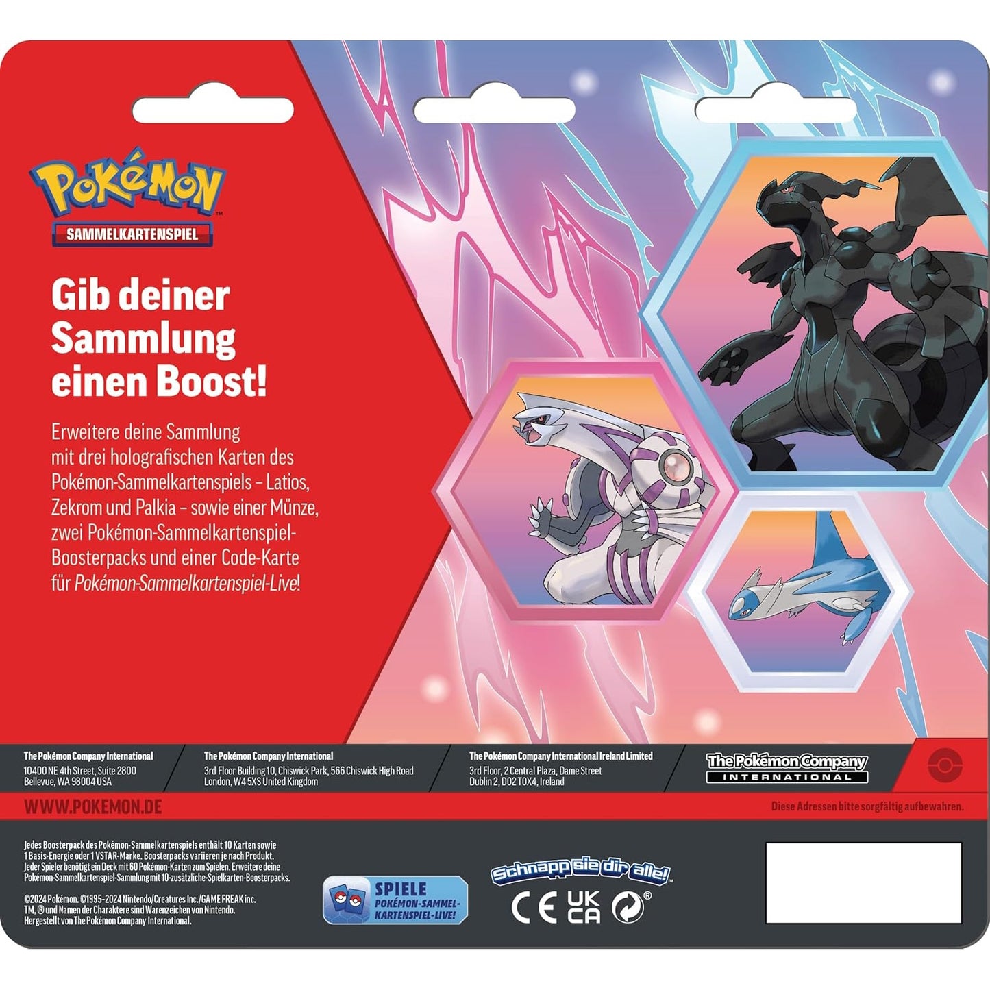 Pokémon - Enhanced 2-Pack Blister - Zekrom, Latios & Palkia - DE