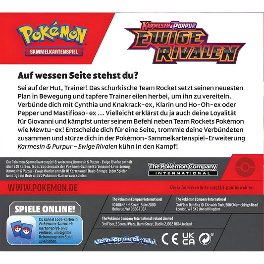 Pokémon Karmesin & Purpur - Ewige Rivalen Booster Display - DE