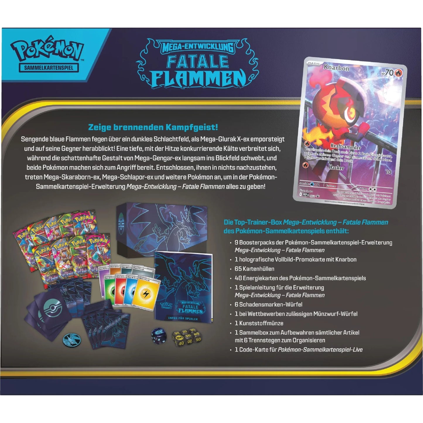 Pokémon - ME03 Mega-Entwicklung Fatale Flammen Top-Trainer-Box - DE