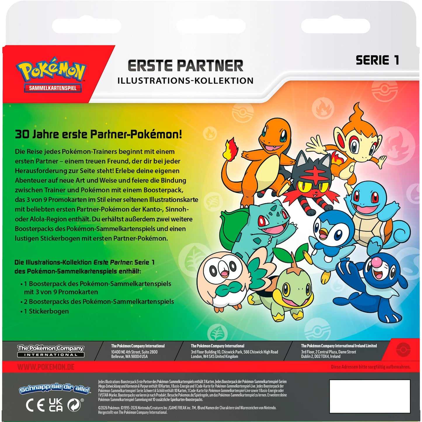 Pokémon - Erste Partner Illustrations-Kollektion Serie 1 - DE