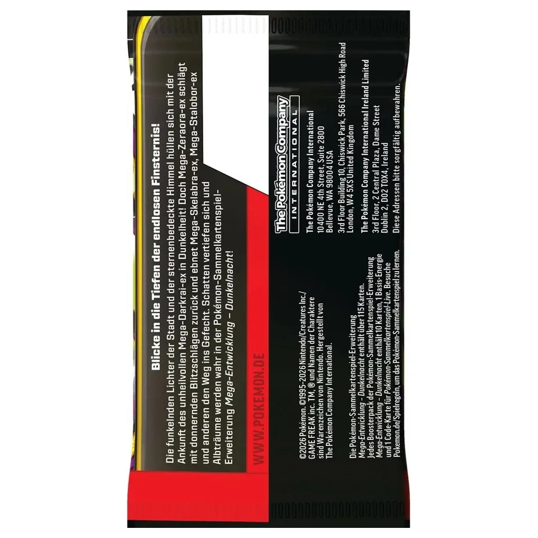 Pokémon Mega-Entwicklung - Dunkelnacht 3-Pack Blister - DE