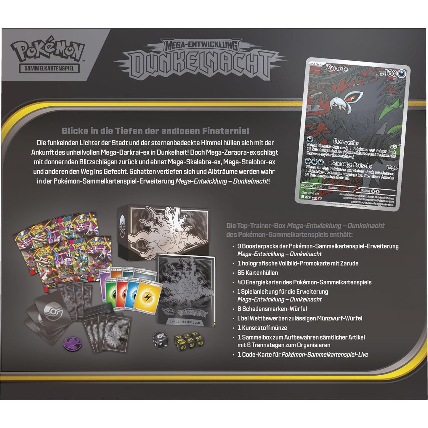 Pokémon Mega-Entwicklung - Dunkelnacht Top-Trainer-Box - DE