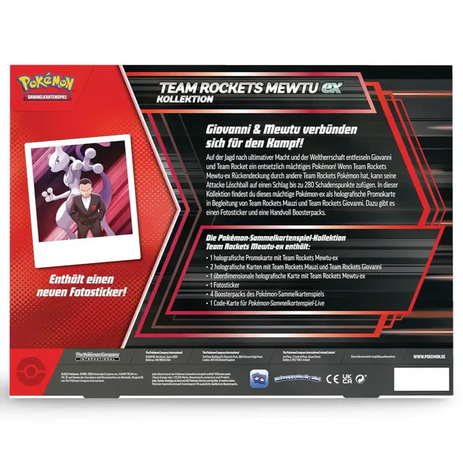 Pokémon - Team Rockets Mewtu ex Kollektion - DE