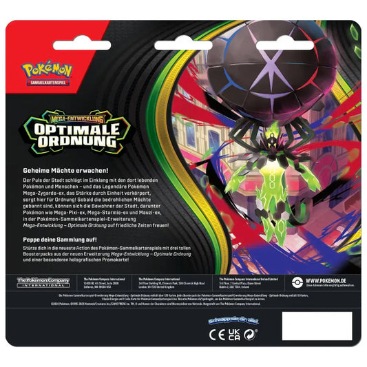 Pokémon - Optimale Ordnung 3-Pack Blister + Promo - DE