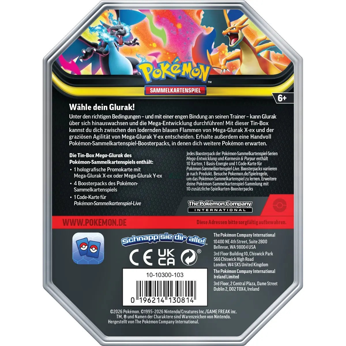 Pokémon - Mega-Glurak ex Tin Box - DE