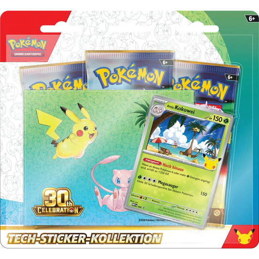 Pokémon - 30 Jahre Tech-Sticker-Kollektion - DE
