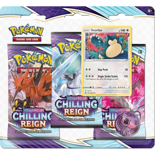 Pokémon Sword & Shield - Chilling Reign 3-Pack Blister - Relaxo Promo - EN
