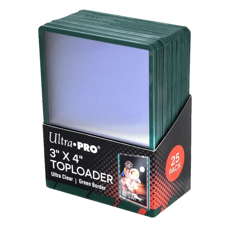 Ultra PRO - Toploader 3" x 4" Colored Border (Red / Blue / Green) | Ultra Clear - 25 Stück