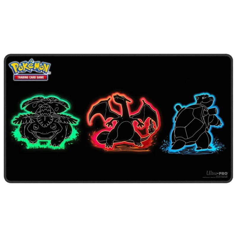 Ultra PRO - Pokémon Neon Foil Kanto Playmat (Bisaflor, Glurak & Turtok)