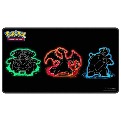 Ultra PRO - Pokémon Neon Foil Kanto Playmat (Bisaflor, Glurak & Turtok)