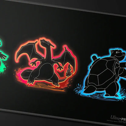 Ultra PRO - Pokémon Neon Foil Kanto Playmat (Bisaflor, Glurak & Turtok)