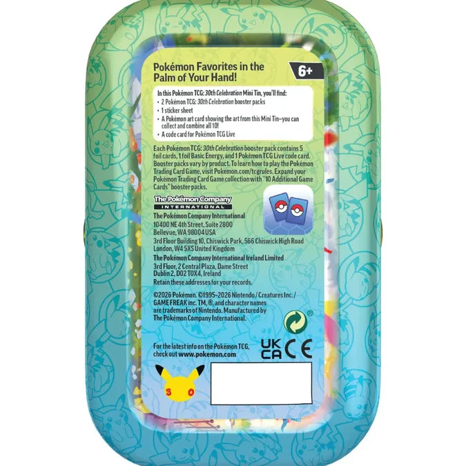 Pokémon - 30th Celebration Mini Tin - EN (Zufälliges Motiv)