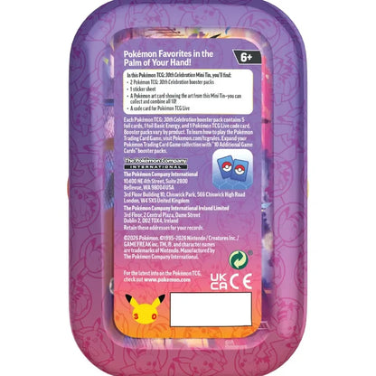 Pokémon - 30th Celebration Mini Tin - EN (Zufälliges Motiv)