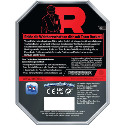 Pokémon - Team Rocket Mewtu ex Tin - DE