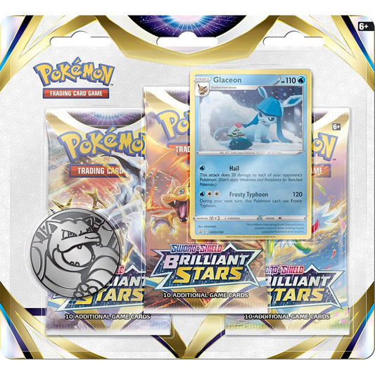 Pokémon Sword & Shield - Brilliant Stars 3-Pack Blister - EN