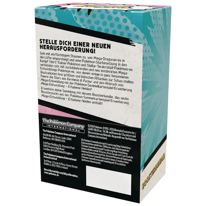 Pokémon - Mega-Entwicklung: Erhabene Helden Booster Bundle - DE