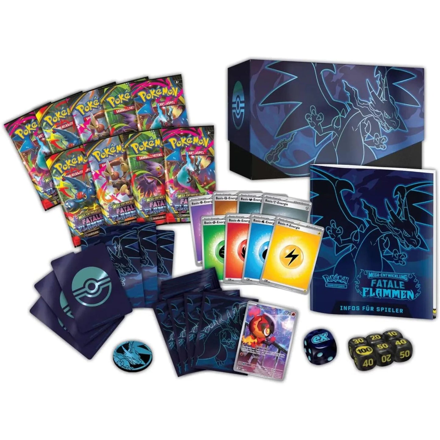 Pokémon - ME03 Mega-Entwicklung Fatale Flammen Top-Trainer-Box - DE