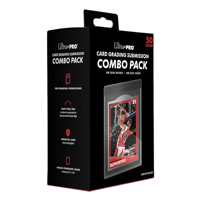 Ultra PRO - Card Grading Submission Combo Pack (50 Semi-Rigid + 50 Easy Grips)
