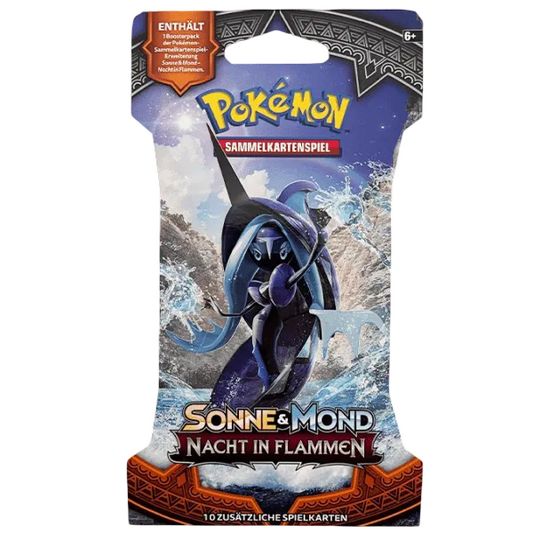 Pokémon Sonne & Mond - Nacht in Flammen Sleeved Booster - DE
