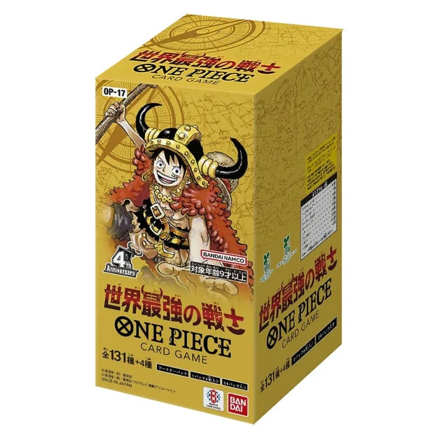One Piece Card Game - OP17 The World’s Strongest Warriors Booster Display - JP