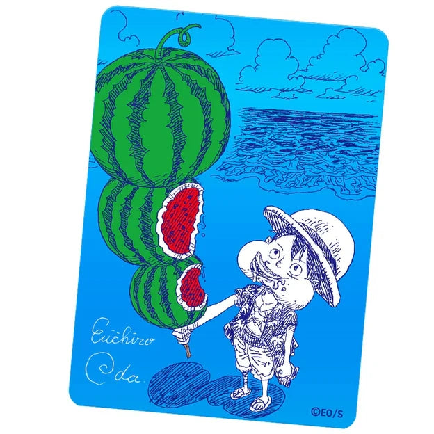 One Piece Shueisha Natsucomi 2026 Metallic Promokarte - Watermelon Luffy - JP