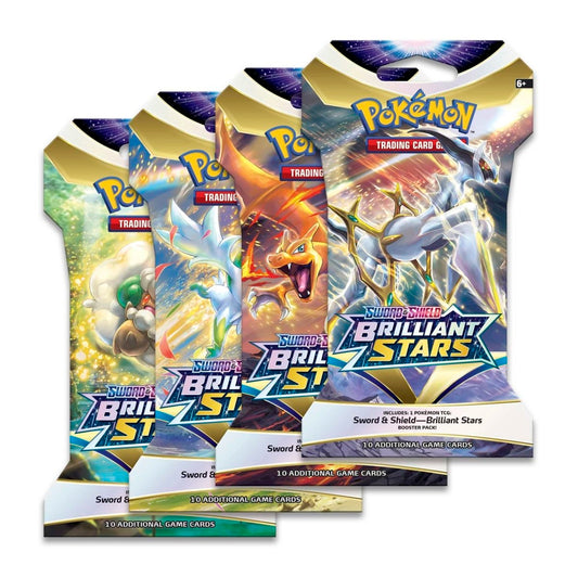 Pokémon Sword & Shield - Brilliant Stars Sleeved Booster Artwork Set (4er Set) - EN