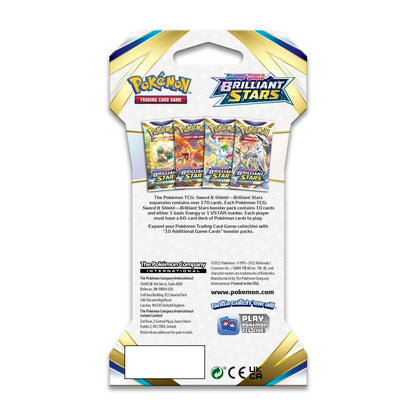 Pokémon Sword & Shield - Brilliant Stars Sleeved Booster Artwork Set (4er Set) - EN