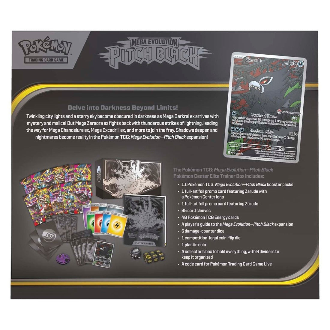 Pokémon - Mega Evolution Pitch Black Pokémon Center Elite Trainer Box - EN