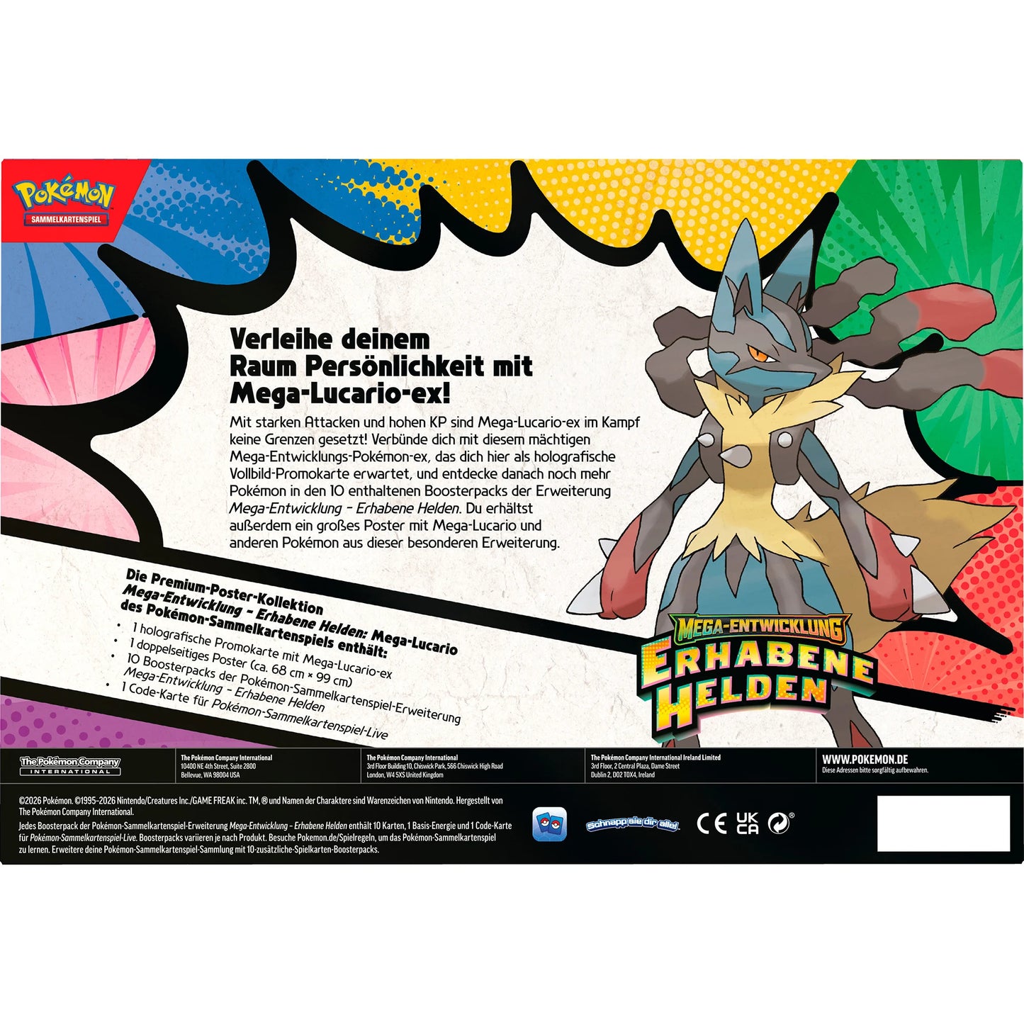 Pokémon - Mega-Entwicklung: Erhabene Helden Premium Poster Kollektion - DE