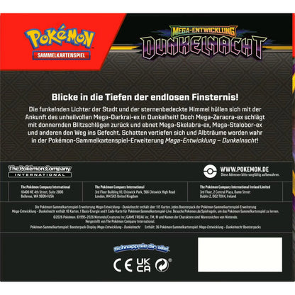 Pokémon Mega-Entwicklung - Dunkelnacht Booster Display - DE