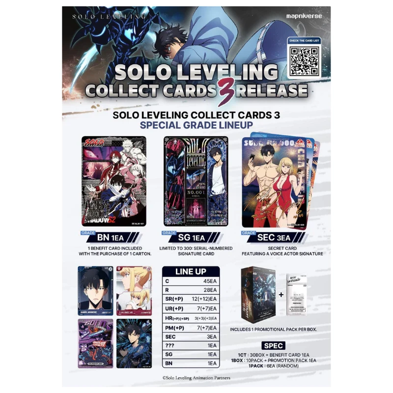 Solo Leveling - Collect Cards Series 3 Booster Display - KR