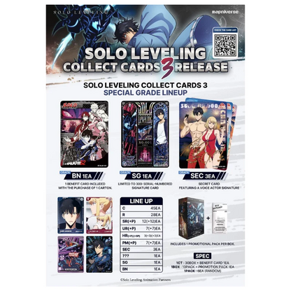 Solo Leveling - Collect Cards Series 3 Booster Display - KR