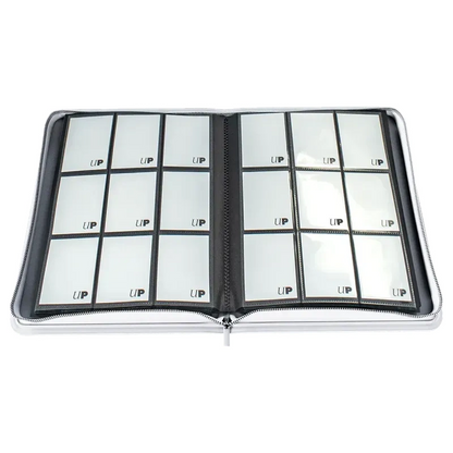 Ultra PRO - Vivid 9-Pocket Zippered PRO-Binder - Schwarz & Weiß