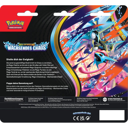 Pokémon - Wachsendes Chaos 3-Pack Blister - DE