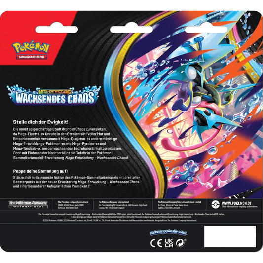 Pokémon - Wachsendes Chaos 3-Pack Blister - DE