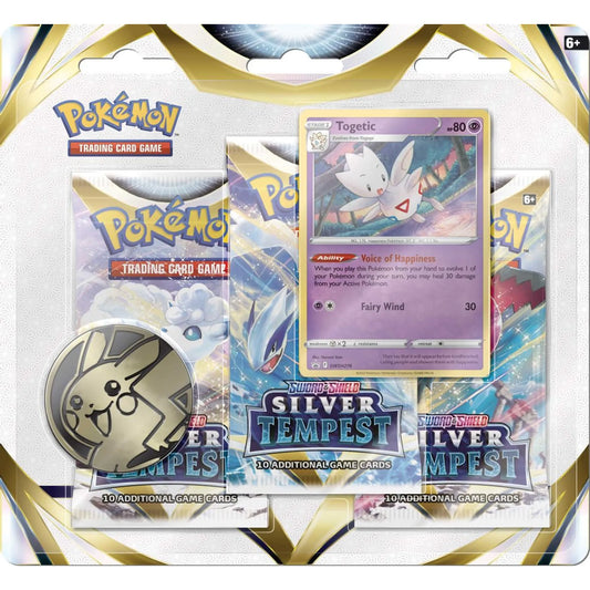 Pokémon Sword & Shield - Silver Tempest 3-Pack Blister - Togetic Promo - EN