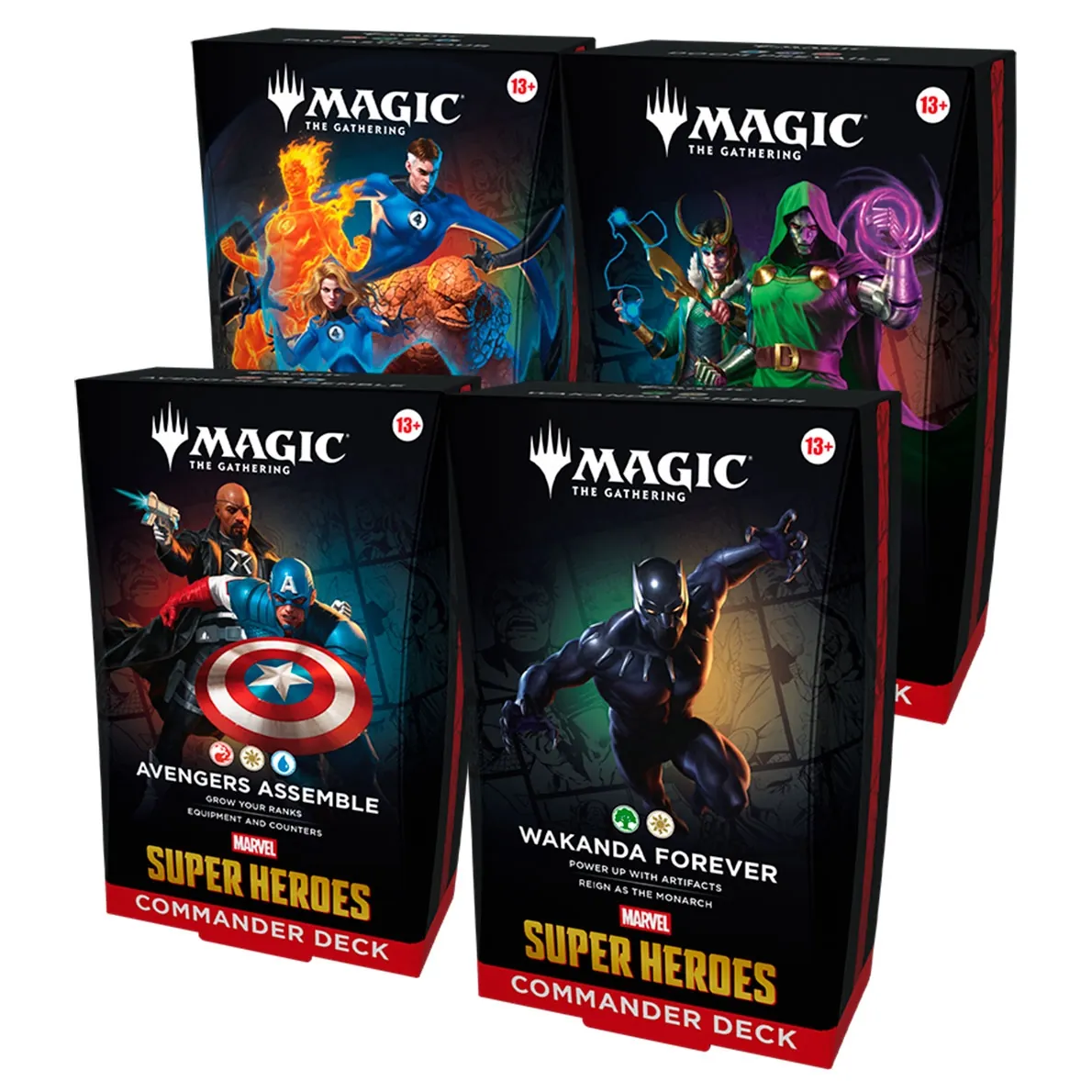 Magic: The Gathering - Marvel Super Heroes Commander Deck Set (4 Decks) - EN