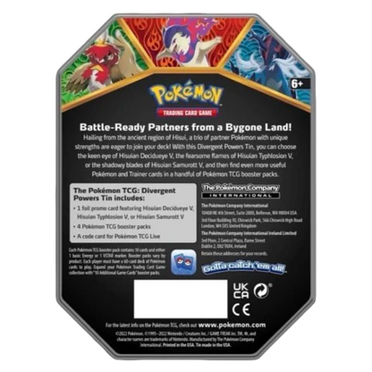Pokémon - Divergent Powers Tin Hisuian Typhlosion V - EN
