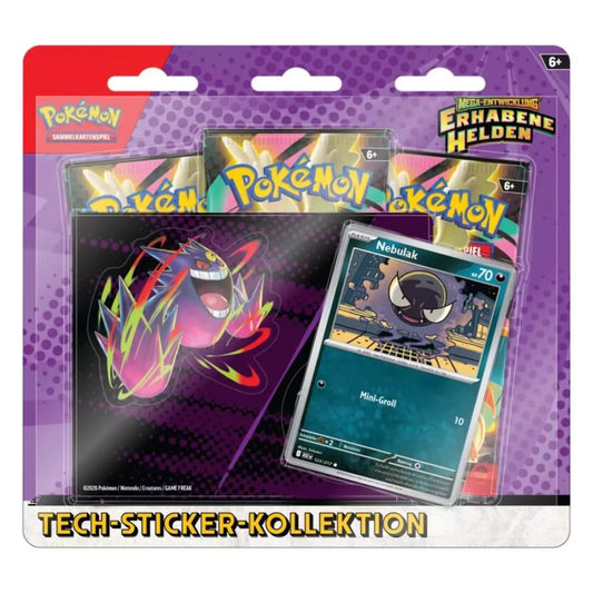 Pokémon - Erhabene Helden Tech-Sticker-Kollektion Nebulak - DE