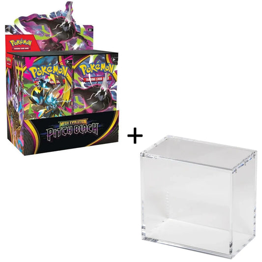 Pokémon - Mega Evolution Pitch Black Booster Display + Acryl Case Bundle [ME05] - EN