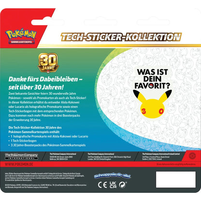 Pokémon - 30 Jahre Tech-Sticker-Kollektion - DE