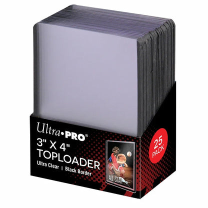 Ultra PRO - Toploader 3" x 4" Colored Border (Black / Red / Blue /Purple / Green) | Ultra Clear - 25 Stück